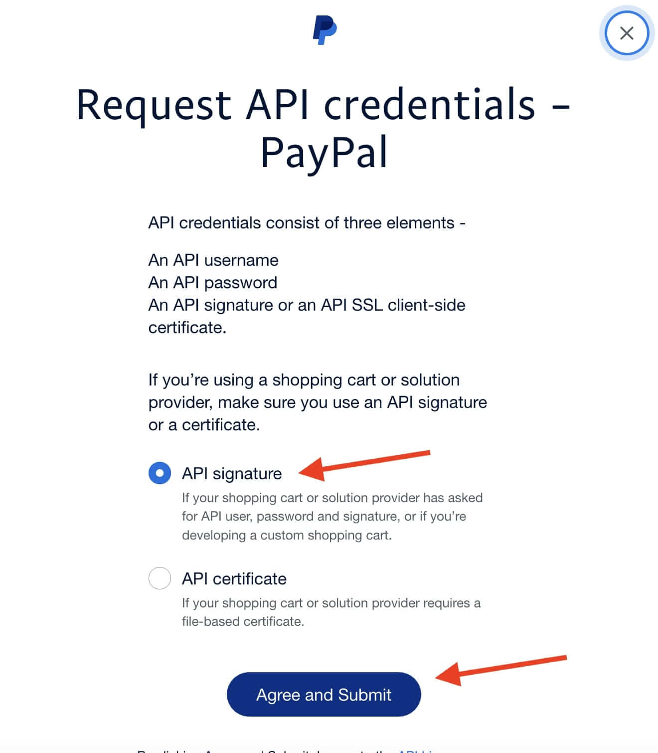 paypal api signature